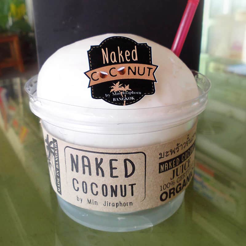 สติ๊กเกอร์ไดคัท ฉลากสินค้าแบรนด์ Naked Coconut